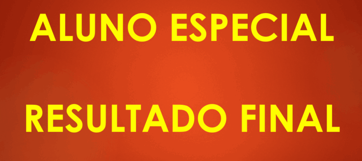 ALUNO ESPECIAL 2026/1 – Resultado definitivo